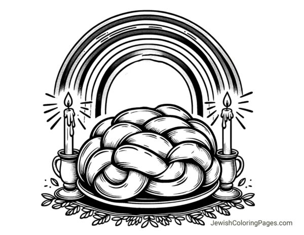 Free Printable Shabbat Coloring Pages