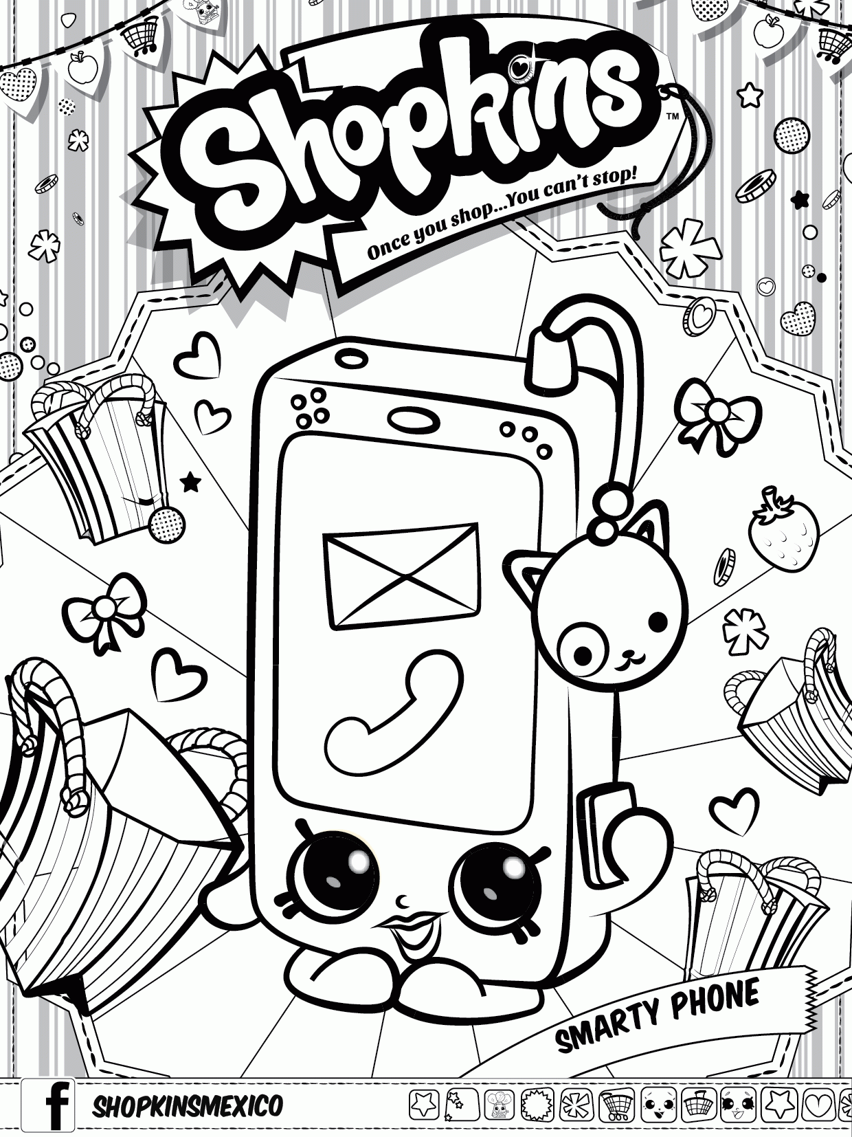 Shopkin Coloring Pages Free Printable