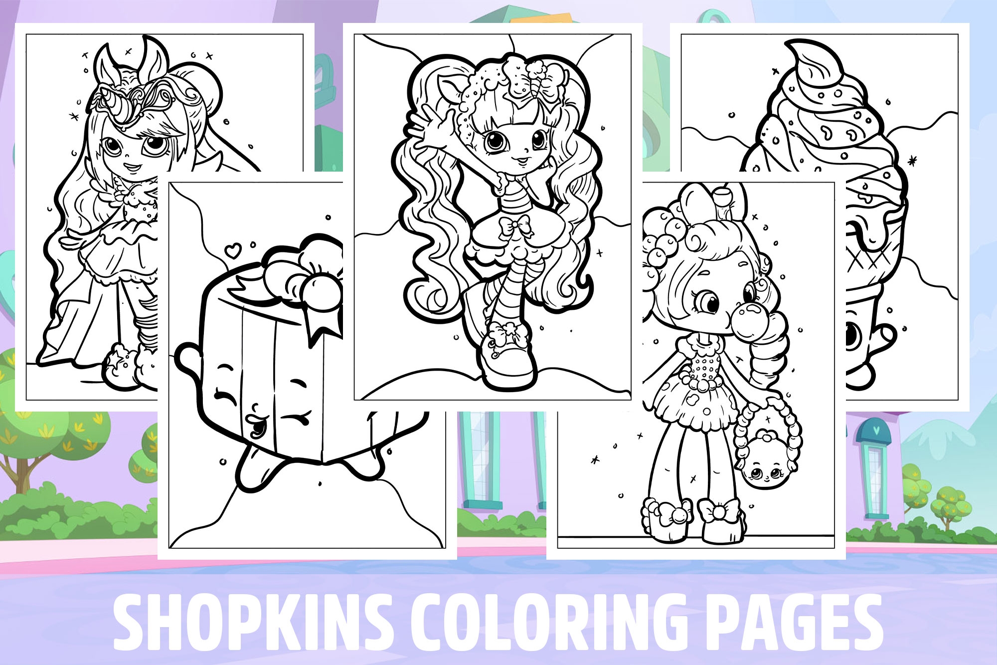 Printable Coloring Pages Shopkins