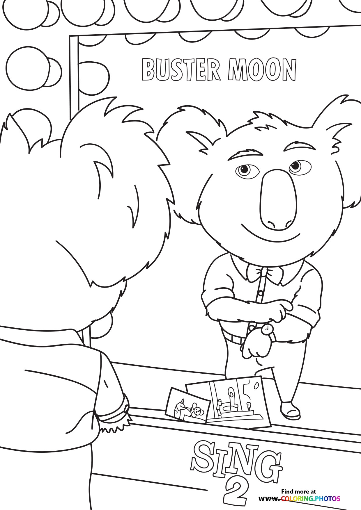 Sing 2 Coloring Pages For Kids Free And Easy Print Or Download