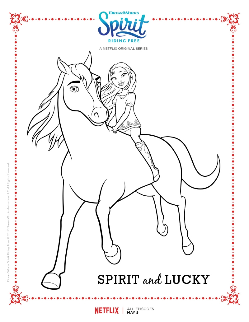 Spirit Free Printable Coloring Pages