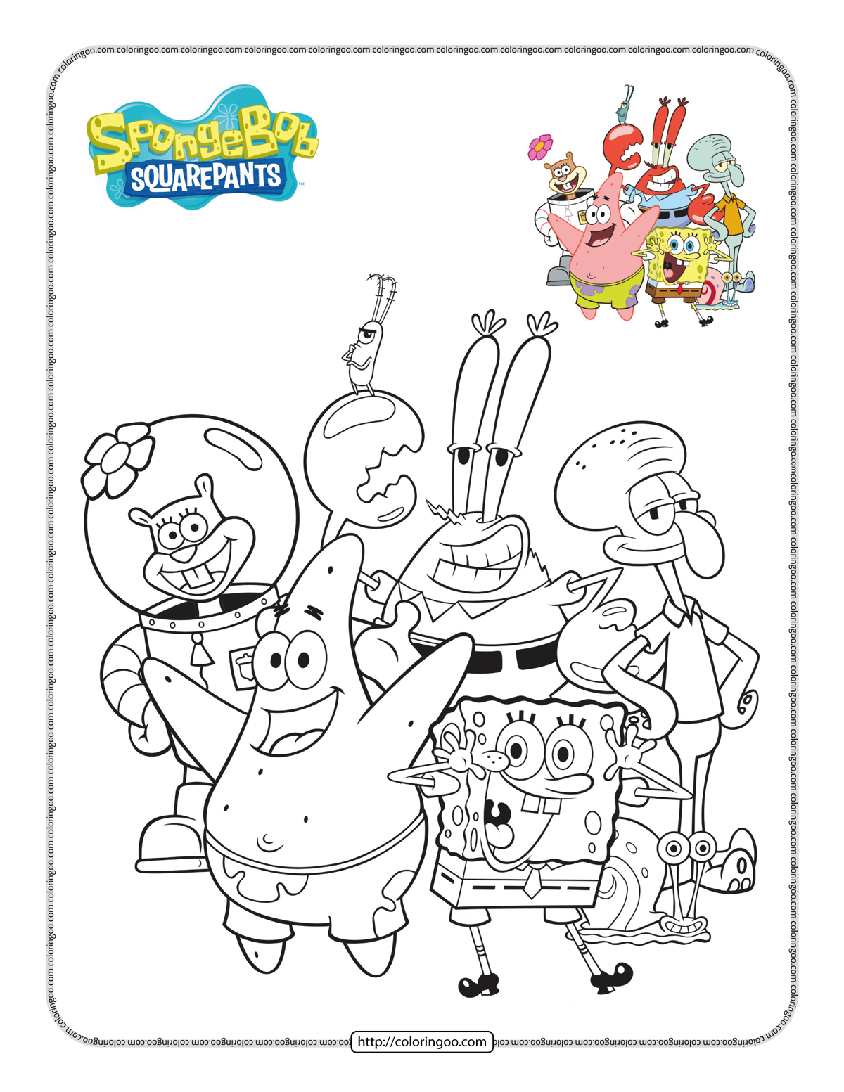 Spongebob Coloring Pages Printable