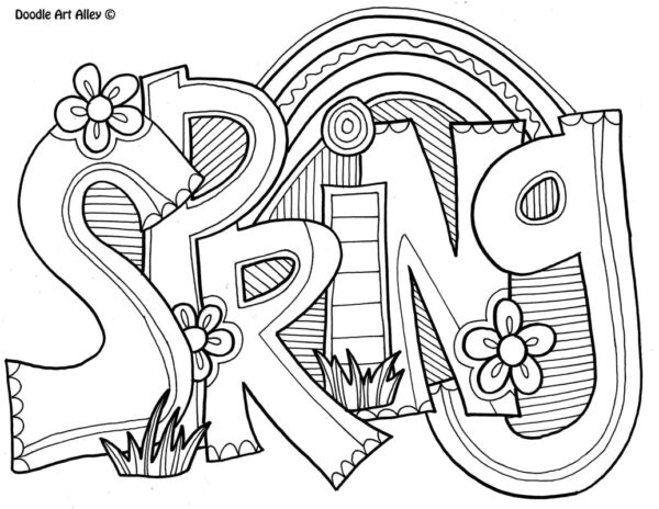 Spring Coloring Pages Printable