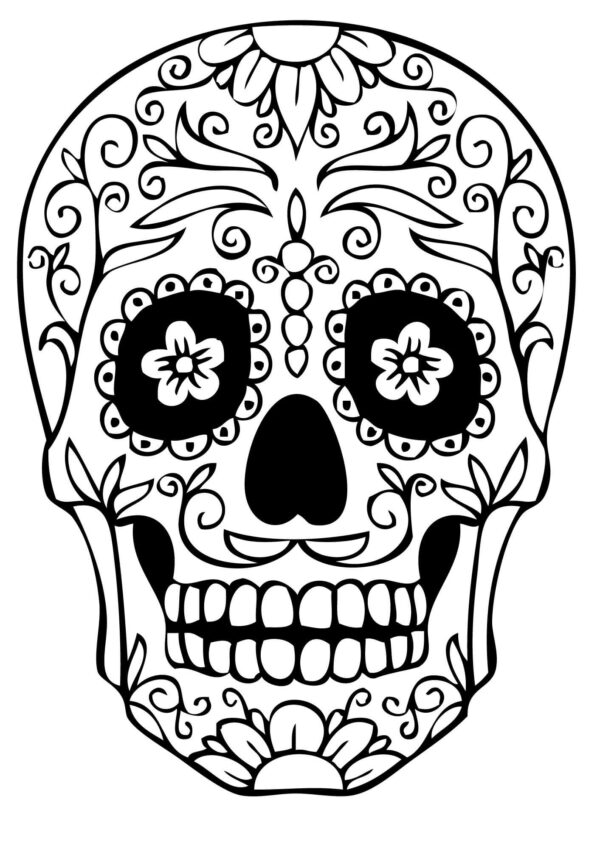 Free Skull Printable Coloring Pages