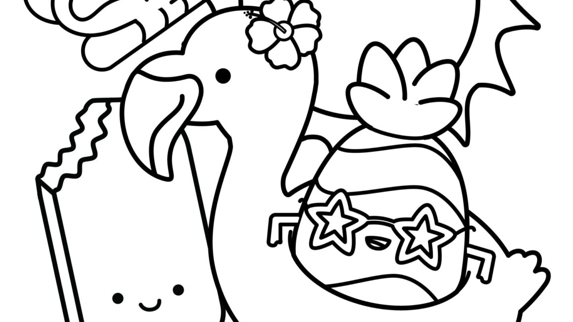 Summer Coloring Pages 10 Free Printable PDF Downloads Cute Coloring Pages For Kids