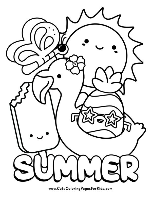 Printable Coloring Pages Summer