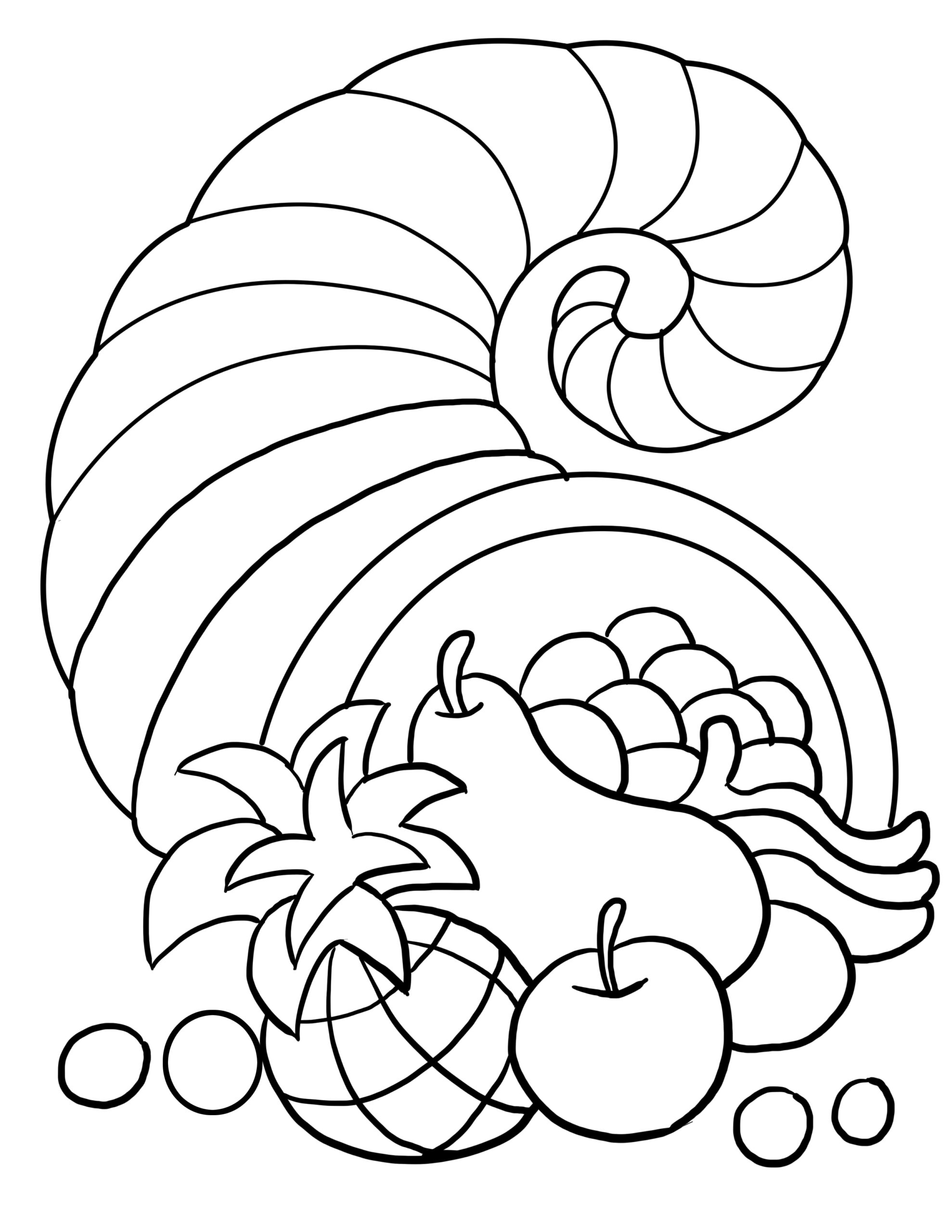 Free Thanksgiving Printable Coloring Pages