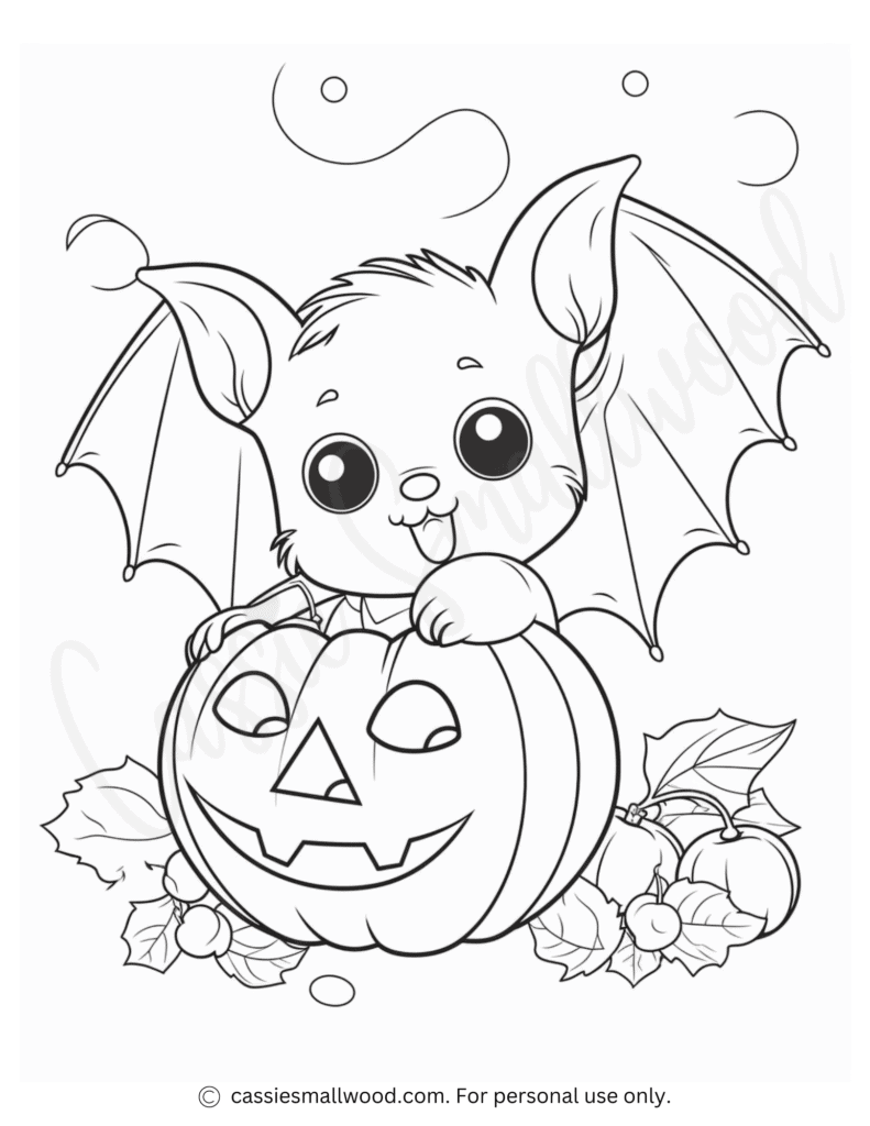 Printable Color Halloween Pages