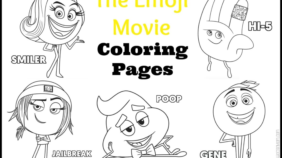 The Emoji Movie Coloring Sheets And Sneak Peek