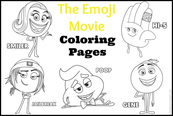 Emoji Movie Coloring Pages Printable