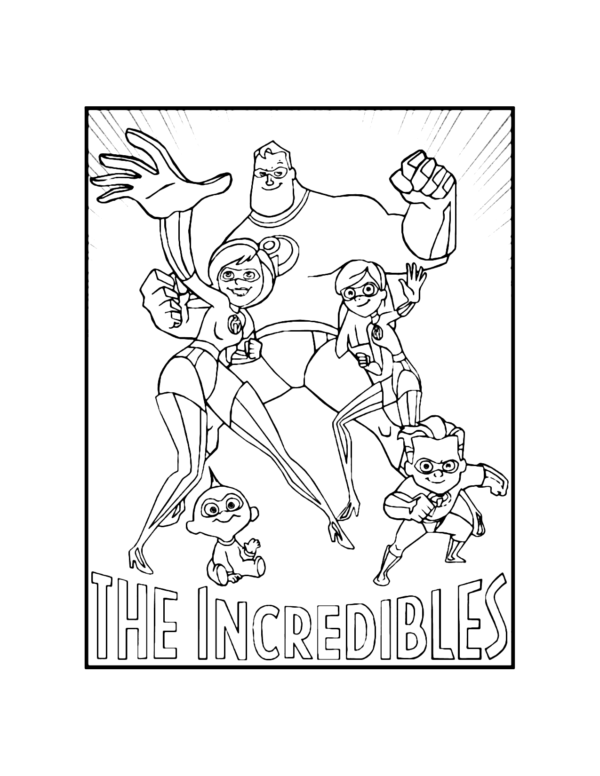 Printable Incredibles Coloring Pages