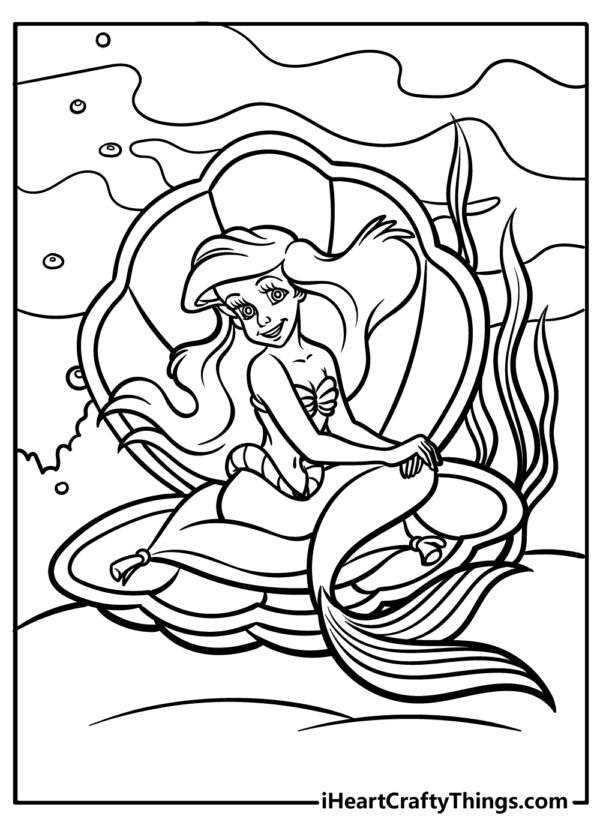Ariel Coloring Pages Printable