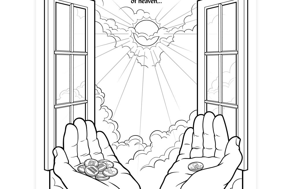 The Windows Of Heaven Coloring Page Printable