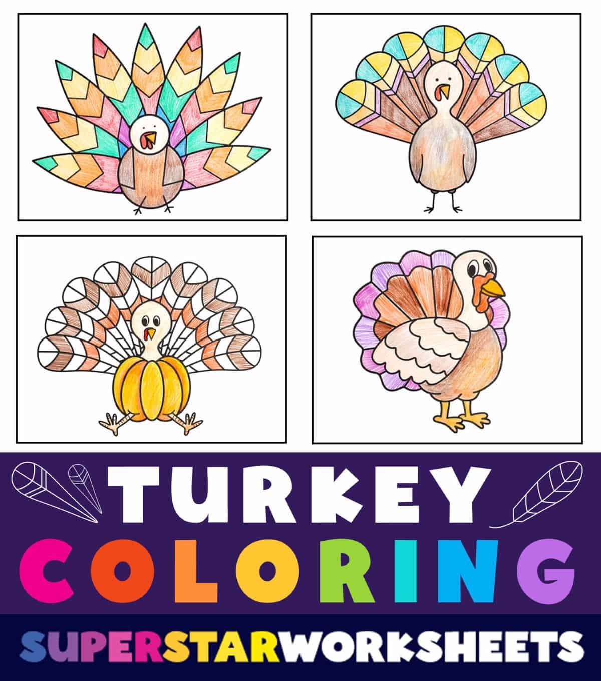Free Printable Turkey Color Page