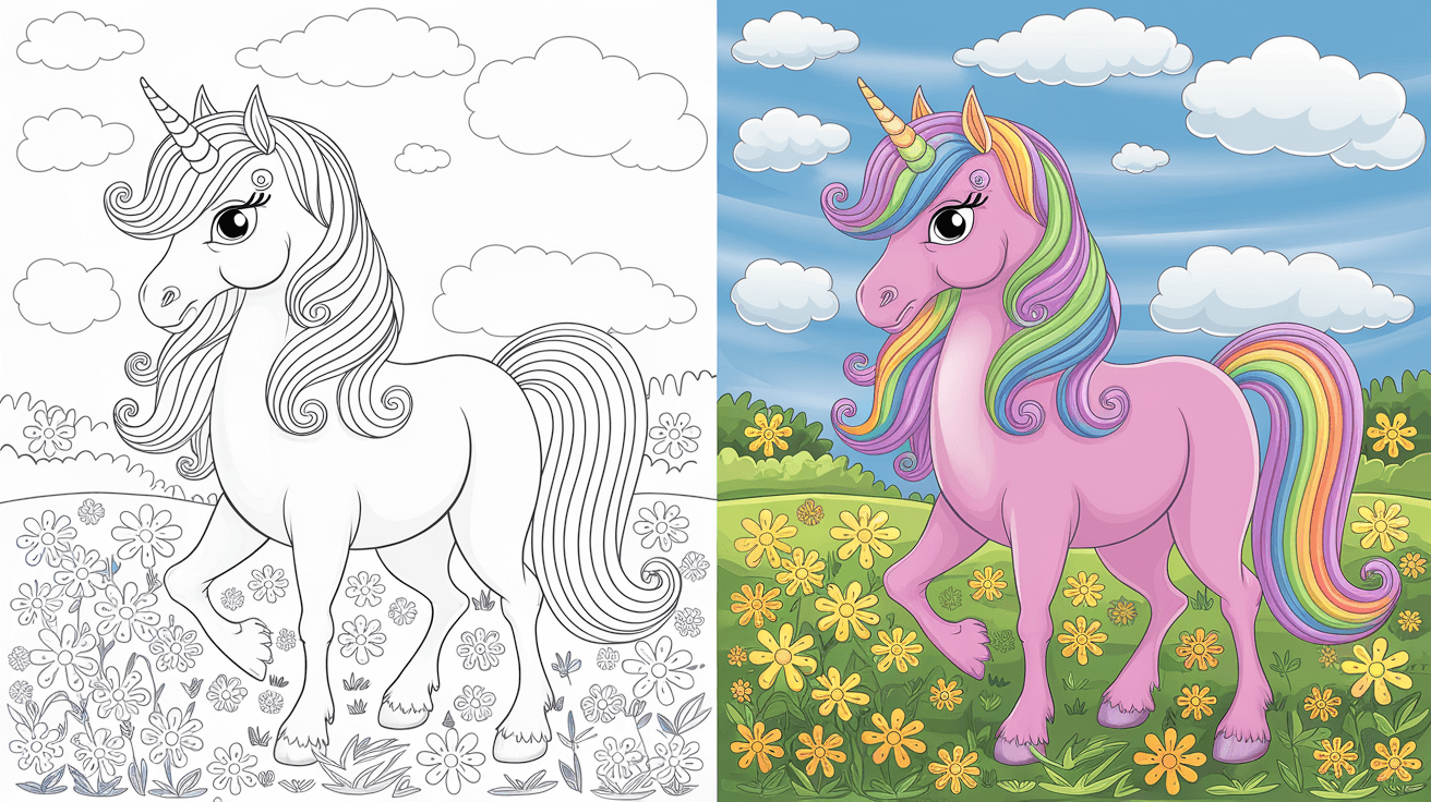 Free Unicorn Printable Coloring Pages