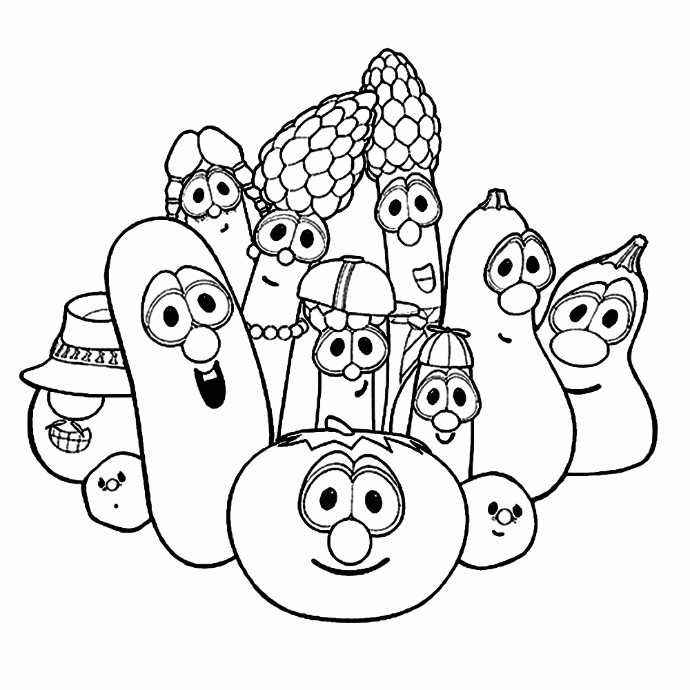  VeggieTales Coloring Pages Books 100 FREE And Printable 
