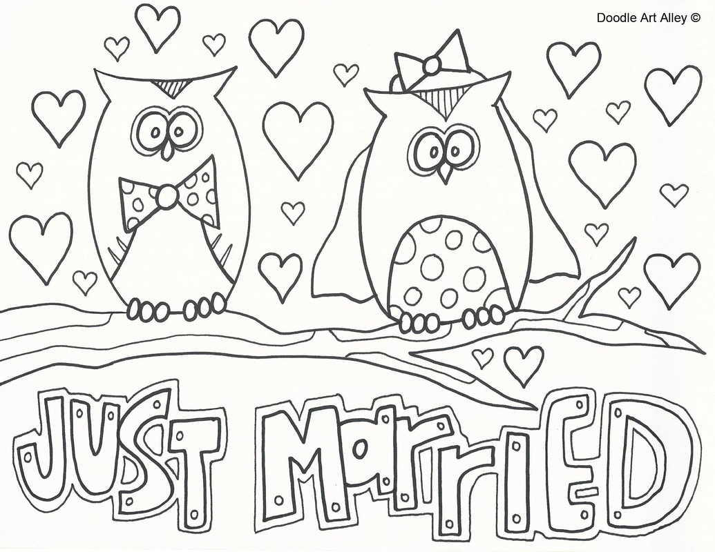 Wedding Coloring Page Printable
