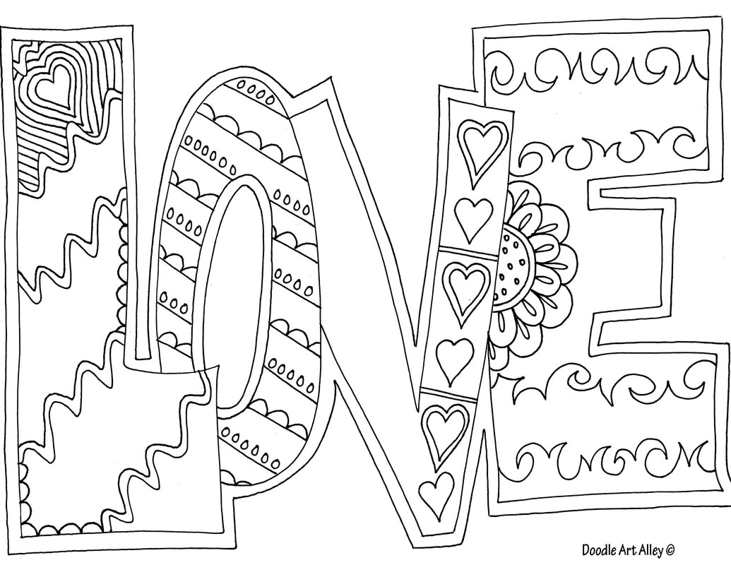 Word Coloring Pages Printable