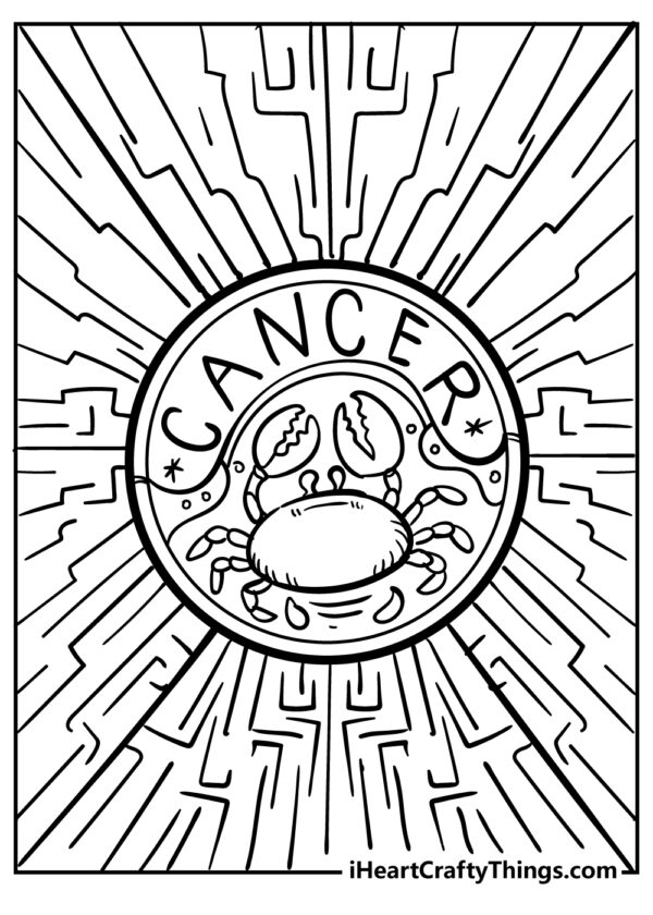 Free Printable Zodiac Coloring Pages